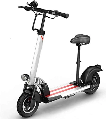 Electric Scooter : YZ-YUAN Portable Foldable Adult Commuter Scooter-500W Motor, Aluminum Lightweight Electric Scooter, Up To 24.85MPH, 28 Miles Range, Maximum Load 330 Pounds, With Safety Front Taillights