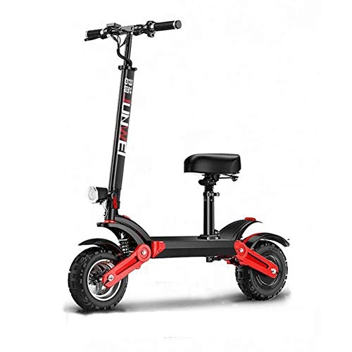 Electric Scooter : ZCPDP Folding Electric Scooter 12-inch Explosion-proof Tubeless Tires, Lithium Battery 48V500W Dual Shock Absorption, Endurance 40-120km, Commuter Scooter Bearing 150kg