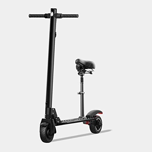 Electric Scooter : ZCPDP Folding Electric Scooter 36V 35KM-55KM, Dual-brake 6-inch Explosion-proof Tires, Triple Shock Absorption, Foldable Scooter with Seat, Load Capacity 200kg