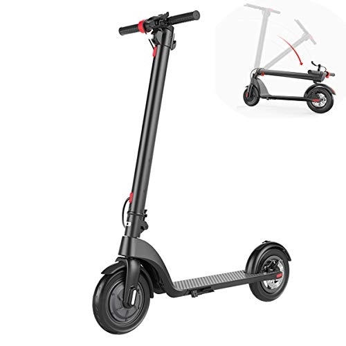 Electric Scooter : ZEDARO Adult Electric Scooters Foldable, Detachable Lithium Battery 36V 6AH, 150 kg Max Load 25km / H With LED Light and LCD Display-Lightweight Outdoor Toy, 8.5Inch