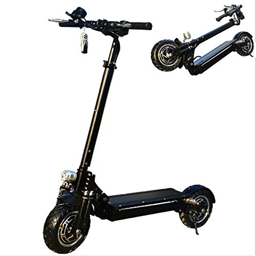 Electric Scooter : ZGYQGOO Electric Scooter, Powerful 2400W Motor, 35-100Km Range UP To 80Km / H, Portable Folding Scooter with Lithium Battery, 200Kg Max Load Weight