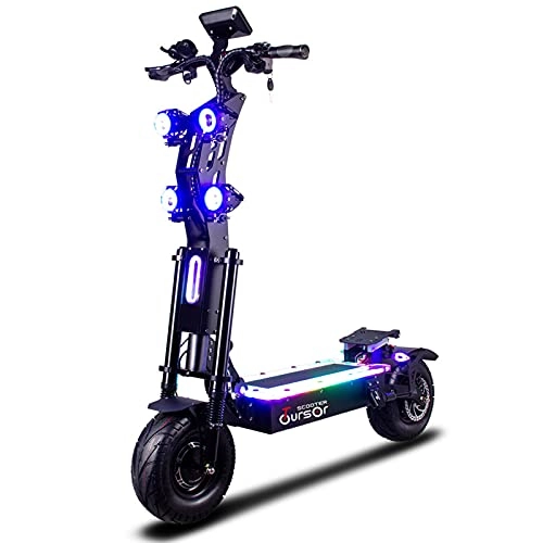 Electric Scooter : ZGZFEIYU Electric Scooter ， 8000W Electric Scooter with 72V 45Ah Battery, Speed 110 Km / H, 130 Km Long Range, 13 Inch Foldable E-scooter