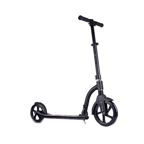 Electric Scooter : Zhenwo Adults' Ferris Wheel Scooter Youth Adult Scooter with Brake Belt Suspension Stylish Black Folding Scooter Load 120 Kg (Not Electric), A