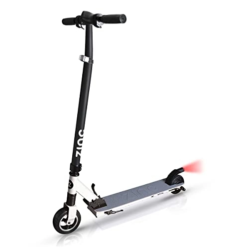 Electric Scooter : Zinc Folding Electric Eco Pro scooter - White Three Speed Modes