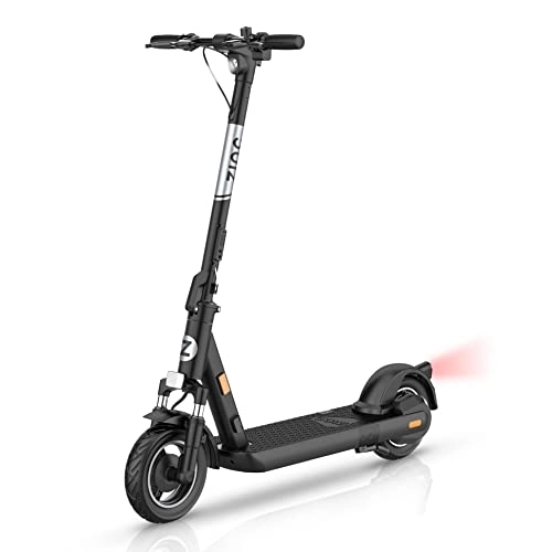 Electric Scooter : Zinc Velocity + Folding 500w Motor Electric Scooter 31 Miles Max Distance Black