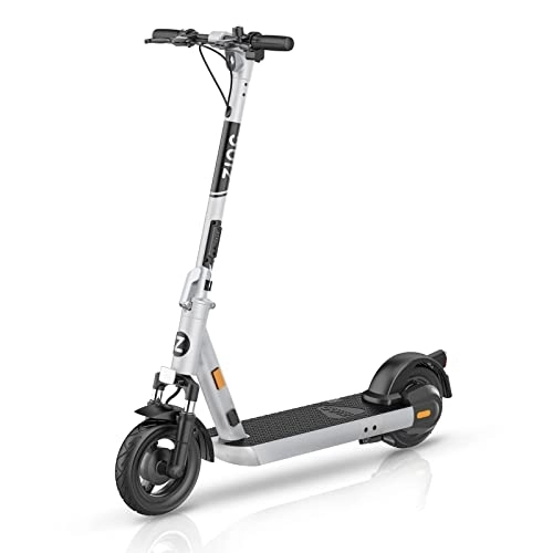 Electric Scooter : Zinc Velocity + Folding 500w Motor Electric Scooter 31 Miles Max Distance Silver