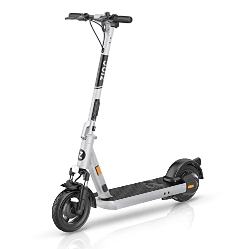 Electric Scooter : Zinc Velocity Folding Electric 10" Wheel Scooter 31 Miles Max Distance Silver