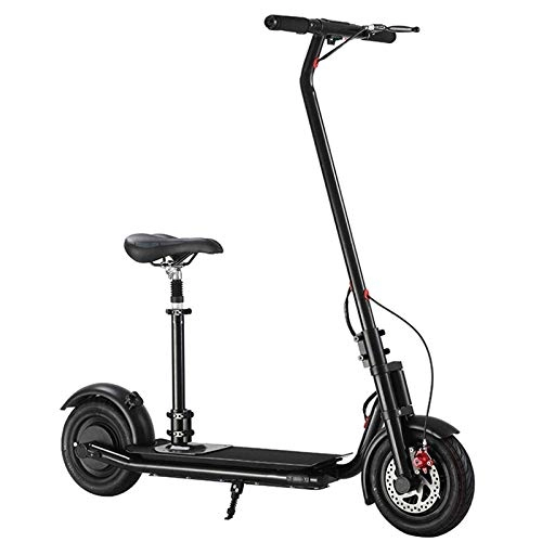 Electric Scooter : ZLYJ Electric Kick Scooter for Adults, Teens, Battery 36V Powerful 480W Motor T-Bar Handlebar, Folding Adult Kick Scooter, Lightweight Alloy Deck, Adults 220LBS Max Load B