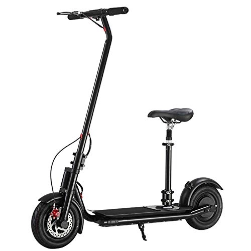 Electric Scooter : ZLYJ Electric Scooters for Adults Teens, Powerful 480W Motor 10 inches Big Wheels Top speed 40KM / H Scooter Smooth Ride Commuter Scooter B