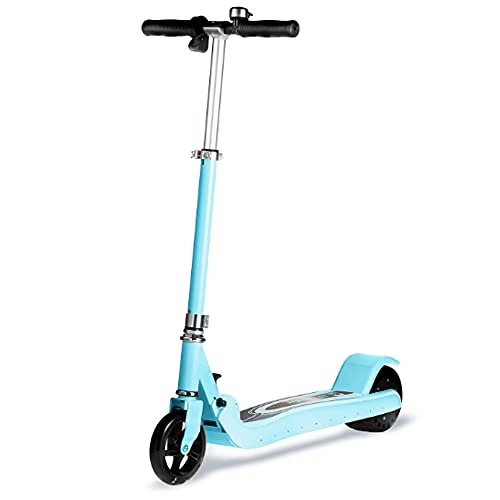 Electric Scooter : ZTBGY Eletric Scooter, electric Scooters for Kids Age 5-12, cheap Foldable Lightweight Electric Scooter with Luminous Running Lamp Bluetooth Audio Max Speed To 10-12km / h, Children?s Gifts. (blue)