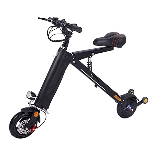 Electric Scooter : ZTBGY New Electric Scooter, electric Scooter Adult with Seat, 8``Tyre Folding Off Road Motorized Scooter with 3 Speed Modes Endurance 30km Up To 15 Mph, Electric Kick Scooter for Adult & Teens (black)