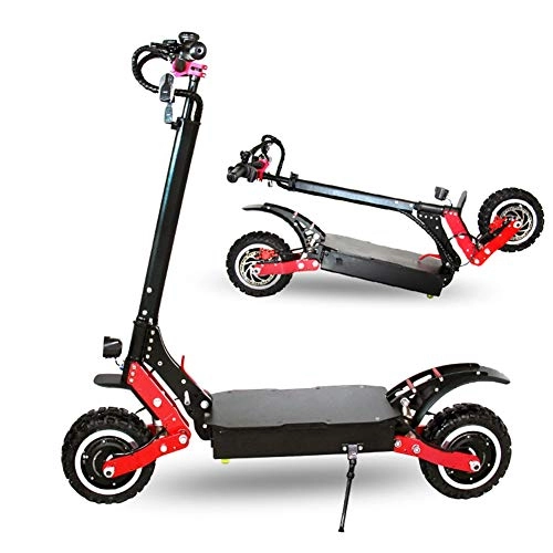 Electric Scooter : ZZQ 52W2400W Electric Scooter Off Road 100KM / H Electric Motor 11 inch Adult kick e scooter folding patinete electrico adulto
