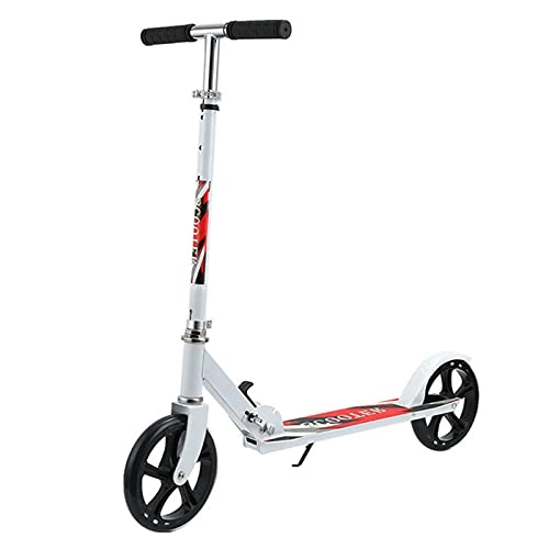 Scooter : AFSDF Scooters Height Adjustabe Folding E-Scooter, 20Km / H Top Speed Easy To Carry Gift for Kids & Adults, White