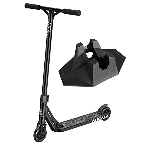 Scooter : Arcade Defender Pro Scooters – Stunt Scooter for Kids 8 Years and Up – Perfect for Beginners Boys and Girls – Best Trick Scooter for BMX Freestyle Tricks (Black)