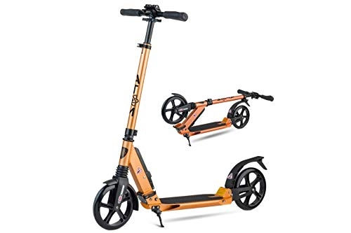 Scooter : Atom Adult's Kick / Push Scooter | Foldable Frame | 2-Wheels & Dual Suspension | City Commuter