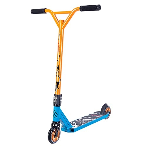 Scooter : Bestial Wolf Demon D6 Freestyle Scooter Pro Level Professional Starter (Blue - Orange)
