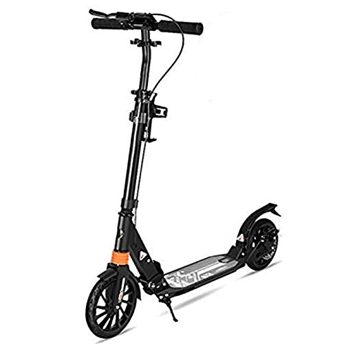 Scooter : CHUNLANAdult Scooter Big Wheel Girl Quick Fold Commuter Scooter Child Aluminum Alloy With Disc Brake Shock Absorbers Male Uncharged