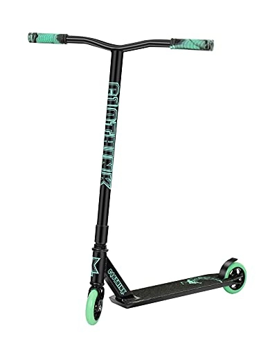 Scooter : Clothink Stunt Scooter - High End Pro - Fun Scooter Stunt Scooter with ABEC 9.110 mm PU Wheels, up to 100 kg, Kick Scooter for Children Adults from 7 Years (for 110 cm to 185 cm) Black / Blue
