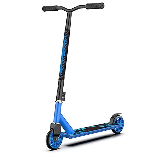 Scooter : COITROZR Stunt Scooter Freestyle Scooter ABEC 7 Ball Bearing PU Wheel 360 ° Rotatable Handle, Non-slip handle, up to 100 kg, kickscooter for children's adults from 7 years (for 110cm to 185cm), Blue