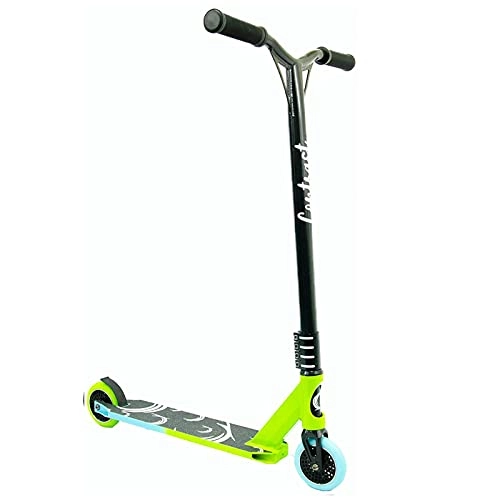 Scooter : Contrast Zone Stunt Scooter - Lime Green & Teal Blue