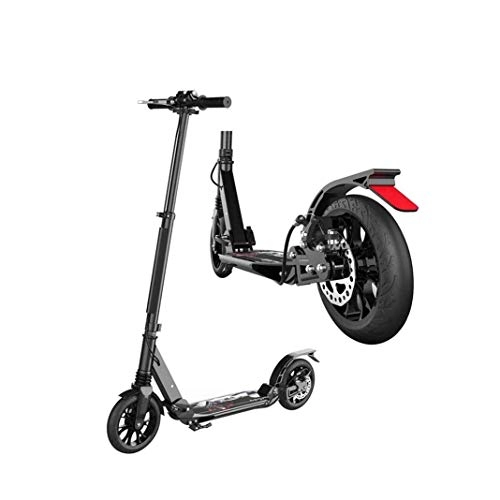 Scooter : DJ-MJJ Lightweight adult travel scooter, aluminum alloy two-wheel folding double shock absorption, kicking scooter campus work convenient travel tools