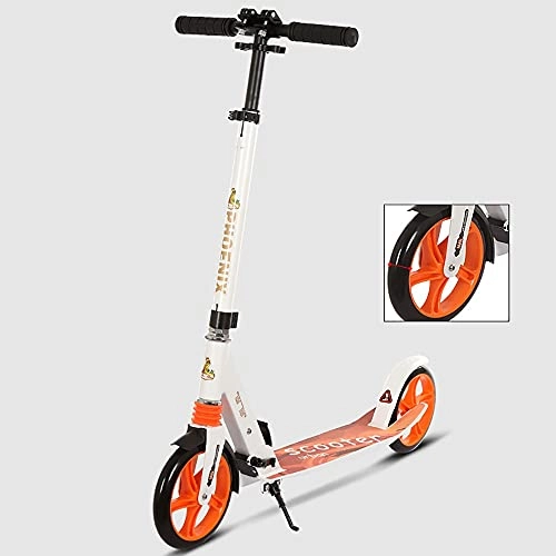 Scooter : DODOBD Adult Scooter 2-Wheel Kick Scooter 3 Levels Adjustable Height with Rear Fender Brake and Handbrake, Kids Scooter with Dual Suspension for Teens Women Men Support 150KG