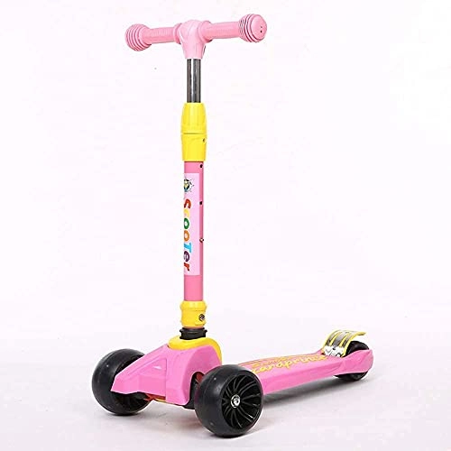 Scooter : EURYTKS stunt scooter, 2-10 Year Old Children's Scooter Folding Flashing Lift Scooter Portable Child Scooter Outdoor Children's Toy Car 3 Wheel Scooter Safety Brake for Boys Girls Gift Push