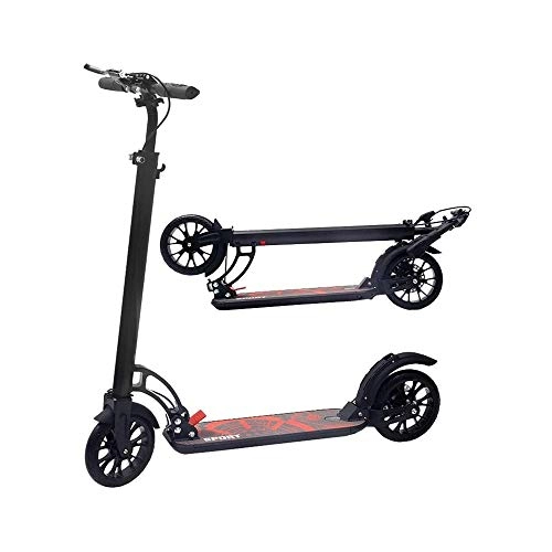 Scooter : FQCD Scooter Safety Foldable Adjustable | Teen Kick Scooter | Commuter Scooters, City Scooter / Commuter Scooter for Age 8 up Kids / Freestyle Pro Scooters, 220 lbs Capacity