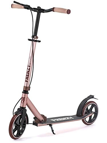 Scooter : Frenzy Dual Brake Plus Scooters, Adult Unisex, Pink (Rose Gold), 205 mm