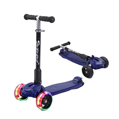Scooter : FUJGYLGL 3 Wheel Scooter Girls Kid’s Scooter 3 Seconds Easy-Folding Kick Scooter with Wheel 3 Wheel Scooter for 1-6 Years Old Chil (Color : C)