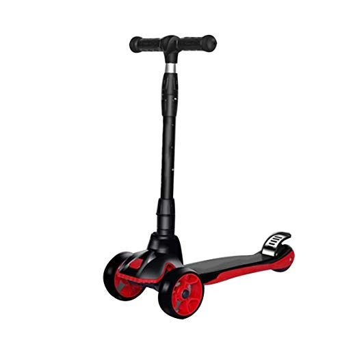 Scooter : FUJGYLGL 3 Wheel Scooter Scooters One-click Folding Kick Scooter Height Adjustment Commuter Scooters Suitable for 2-12 Year Old Child Birthday Gifts Load Bearing 100 Kg
