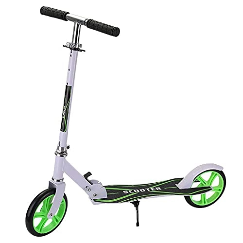Scooter : gaoxiao Kick Scooter - Scooters for Kids 8 Years and Up - Quick-Release Folding System - Front Suspension System + Scooter Shoulder Strap 9" Big Wheels Great Scooters