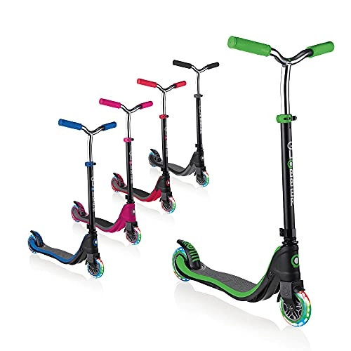 Scooter : Globber Flow 125 [My Too Fix Up] Scooter With Light Up Wheels - Black