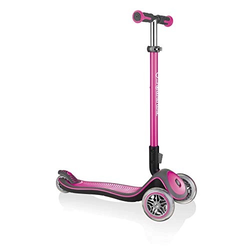 Scooter : Globber Unisex-Youth 444-210 ELITE DELUXE Scooter Deep Pink, 1 SIZE