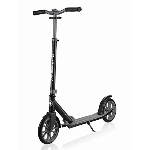 Scooter : Globber Unisex_Adult NL205, 2 Wheel Scooter, Black-Grey Dirt, One Size