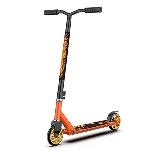 Scooter : HTRTH Teen / Child / Adult Professional Extreme Sports Scooter 821 (Color : Orange)