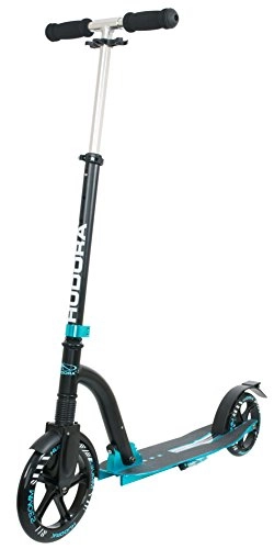 Scooter : Hudora Unisex Child Big Wheel Aluminium Scooter With Bold Cushion - Turquoise / Black, One Size