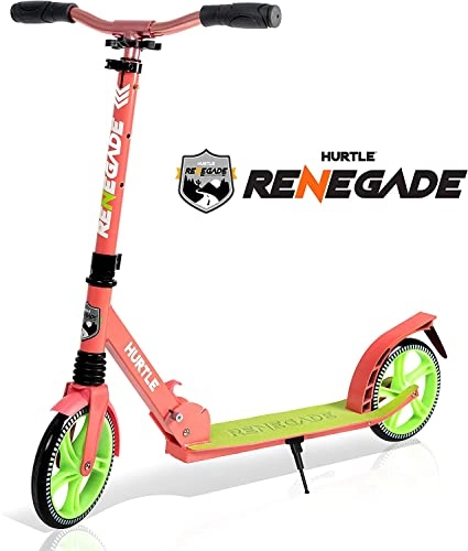 Scooter : Hurtle Lightweight and Foldable Kick Scooter, watermelon (HURTS89)