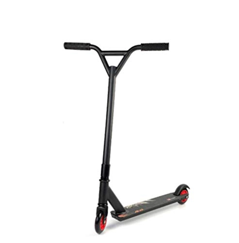 Scooter : HUYYA Kick Scooter for Youth and Adult, Non-Folding Design, Bike-Style Grips, Lightweight Alloy Deck, 100mm Wheels, Lightweight and Portable, Max Load 200kg / 440lb, black