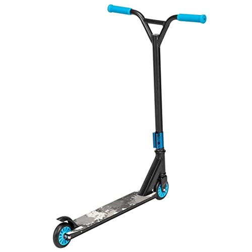 Scooter : JUSTPENGHUI Professional Kick Scooter For Teenagers And Adults With Foldable 2-wheel Wide Deck Rear Fender Freestyle Sports Suitable For Beginners Scooter (Color : Blue)
