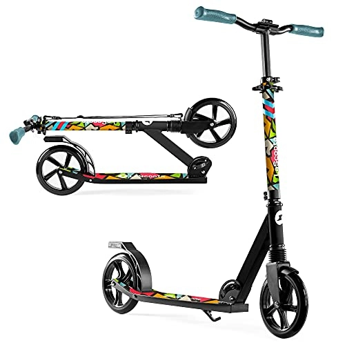 Scooter : Lascoota Scooters for Kids 8 Years and up - Featuring Quick-Release Folding System - Dual Suspension System + Scooter Shoulder Strap 7.9" Big Wheels Great Scooters for Adults and Teens