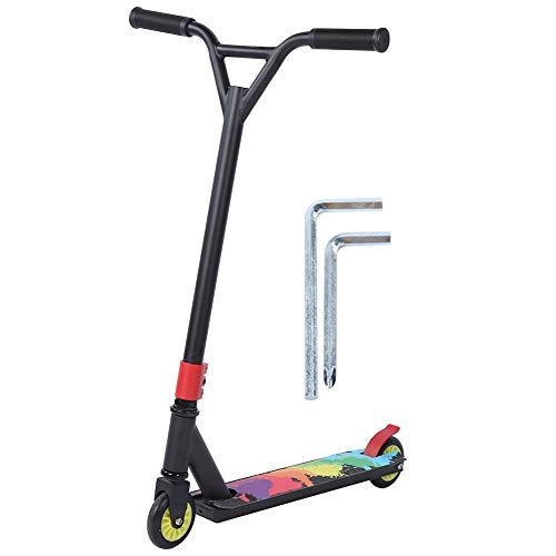 Scooter : Lightweight Scooter Adults, Portable Stunt Scooter Safety Brake Kick Scooter Set Equipment for Adults, Teens
