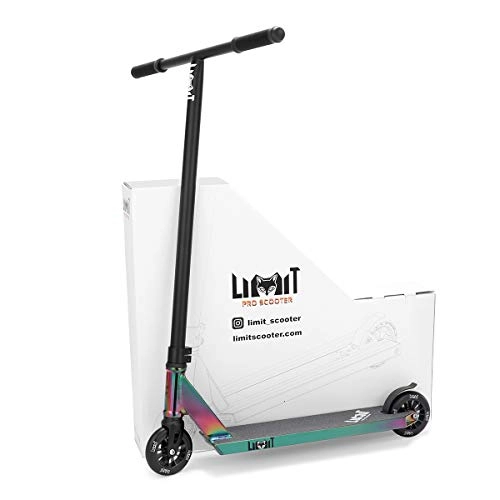 Scooter : Limit LMT69 Professional Scooter-Trick Scooter-Intermediate and Beginner Stunt Scooter Suitable for Children, Teenagers and Adults 8 Years Old and Above(Black Color)