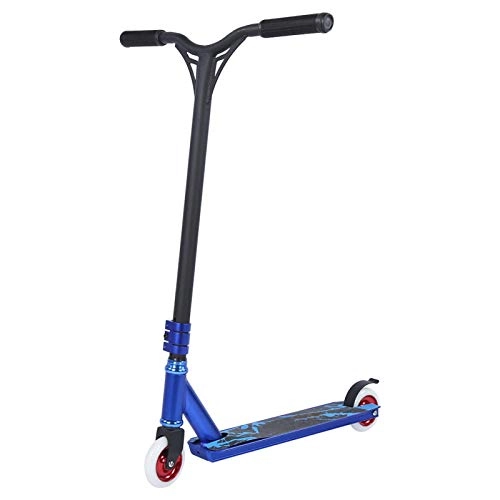 Scooter : LIUTT Portable Scooter, Lightweight Portable Scooter Equipment with Aluminum Core Wheel Blue
