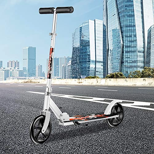Scooter : LIYANJJ Kick Scooter, Big Wheel Scooter with Ergonomic Handlebars Pro City Street Scooter 3 Adjustable Heights No Assembly Required for Teens and Adults