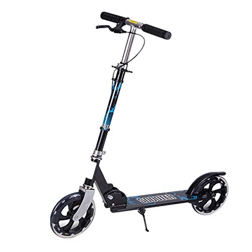 Scooter : LIYANJJ Scooters Sports Scooters Deck with High Impact Wheels Adjusts to 3 Heights Freestyle Kick Scooter Aluminum Frame T-Bar Handlebar for Riders up to 220 lbs
