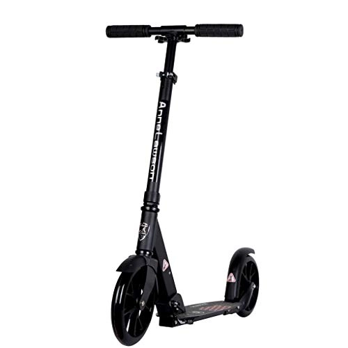 Scooter : Luxury Kick Scooter 2-Wheel Foldable - Smooth, Pro Push Urban Scooters Adults, Commuter Scooters - Aluminum Scooters with Big PU Wheels (Max 220lbs)