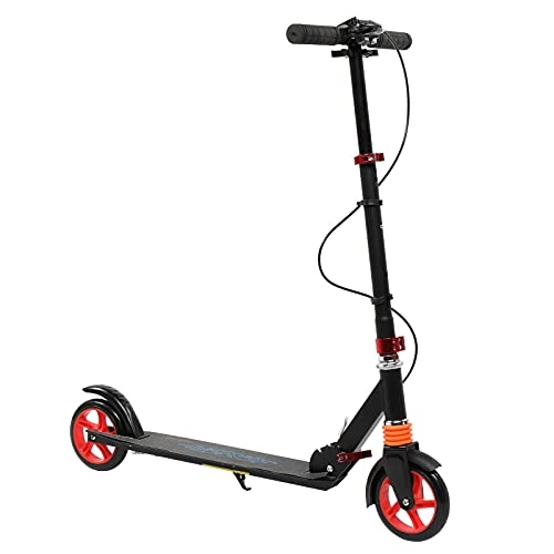 Scooter : LXQGR Scooter For Adult&Teens, 3 Height Adjustable Promiscuous Fold Red