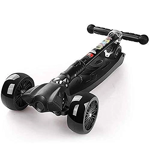 Scooter : LYC Scooter Bars, Adult Scooter, Scooter Wheels, Kick Foldable Kids for 100Kg Capacity, Adjustable Handle, Shock Absorption Kick with Pu Flash Wheel, Sensitive Rear Brake