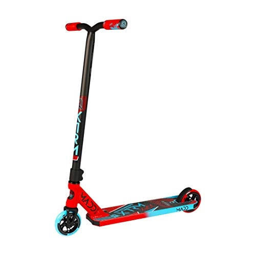 Scooter : Madd Gear Kick Extreme 2020 Trottinette Freestyle Stunt Scooter Red and Blue